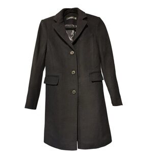 Ralph Lauren Black Label Wood Blend Coat Size 0